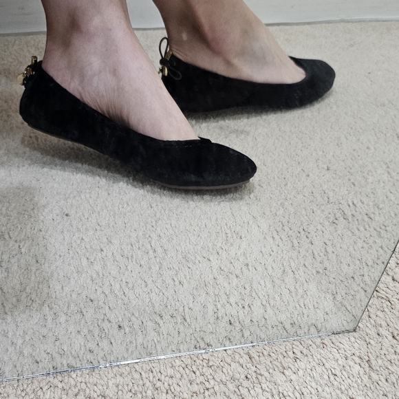 NEW Kate Spade Black Crushed Velvet Ballet Shoes - In Box with Bag. Size 6.5! - Picture 8 of 8